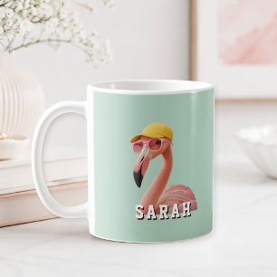 Erstelle Deinen Eigenen Zitat Custom Flamingo Kaffeetasse