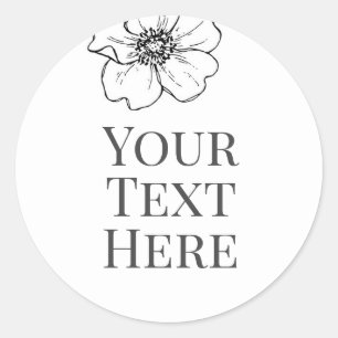 Erstelle eigenes Bildtext-Sticker Regenbogen Runder Aufkleber