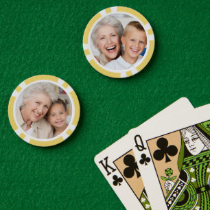 Erstelle ein benutzerdefiniertes Foto-Heimturniers Pokerchips