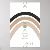 Erstelle ein Einfacheres Leben - Abstrakter Bogen Poster (Vorne)