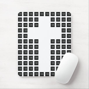Erstelle ein Kreuzmuster mit einem beliebigen Logo Mousepad