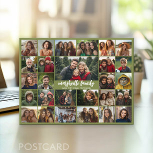 Erstelle eine funkige Fotocollage mit 27 Fotos Postkarte