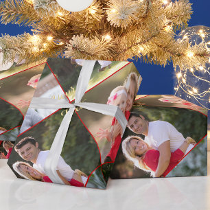Erstelle eine individuelle Fotocollage mit 5 Fotos Geschenkpapier