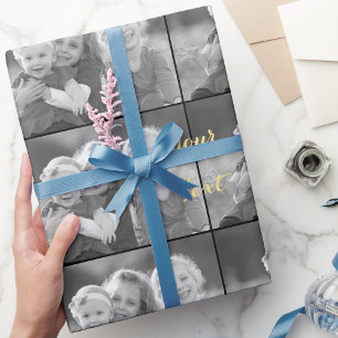 Erstelle einen maßgeschneiderten Vintage-Look für  Geschenkpapier