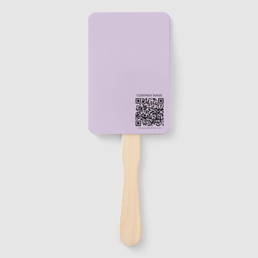Erstelle einen QR-Code | Blasslila Violett Fächer (Vorderseite)