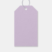 Erstelle einen QR-Code | Blasslila Violett Geschenkanhänger (Rückseite)