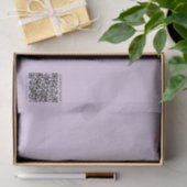 Erstelle einen QR-Code | Blasslila Violett Seidenpapier (Geschenk)