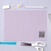 Erstelle einen QR-Code | Blasslila Violett Seidenpapier (Handwerk)