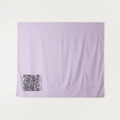 Erstelle einen QR-Code | Blasslila Violett Wandteppich (Vorderseite (Horizontal))