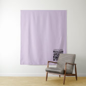 Erstelle einen QR-Code | Blasslila Violett Wandteppich (Beispiel)