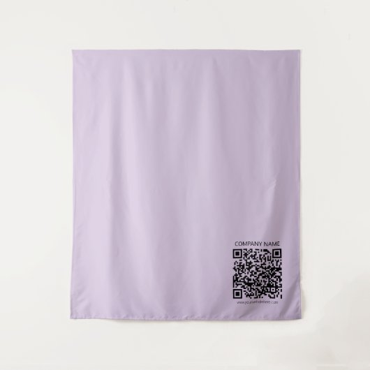 Erstelle einen QR-Code | Blasslila Violett Wandteppich (Vorderseite)