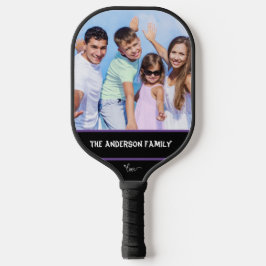 Erstelle es selbst 1 Familienname & Foto Pickleball Schläger