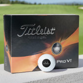 Erstelle monogramm Namensinitiale elegant schwarz Golfball