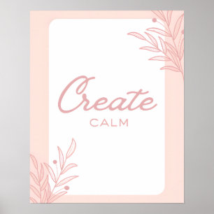 Erstelle ruhige inspirierende Zitat-Typografie Poster