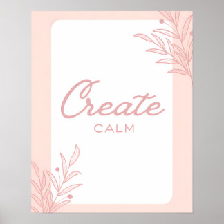 Erstelle ruhige inspirierende Zitat-Typografie Poster