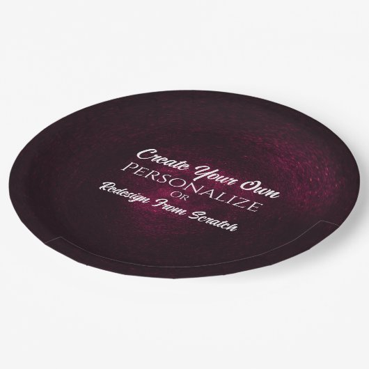 Erstelle selbst! Anpassen Pappteller (Schrägansicht)