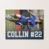 Erstelle selbst | Benutzerdefiniertes Foto Fußball Puzzle (Horizontal)