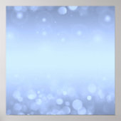 Erstelle selbst! Hintergrund Bokeh Lights - Blau Poster (Vorne)