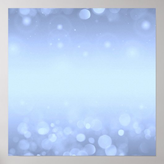 Erstelle selbst! Hintergrund Bokeh Lights - Blau Poster (Vorne)