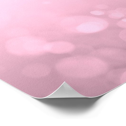 Erstelle selbst! Hintergrund Bokeh - Rosa Poster (Ecke)