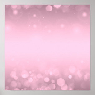 Erstelle selbst! Hintergrund Bokeh - Rosa Poster