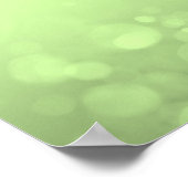 Erstelle selbst! Hintergrund von Bokeh - Kalkgrün Poster (Ecke)