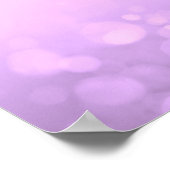 Erstelle selbst! Hintergrund von Bokeh - Lila Poster (Ecke)