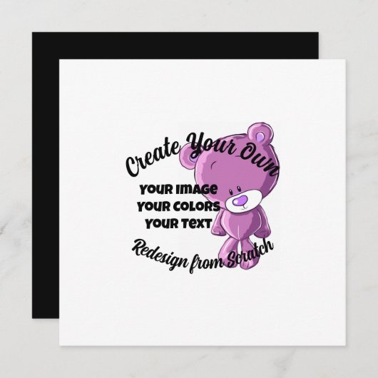 Erstelle selbst! -Karte (Vorne/Hinten)