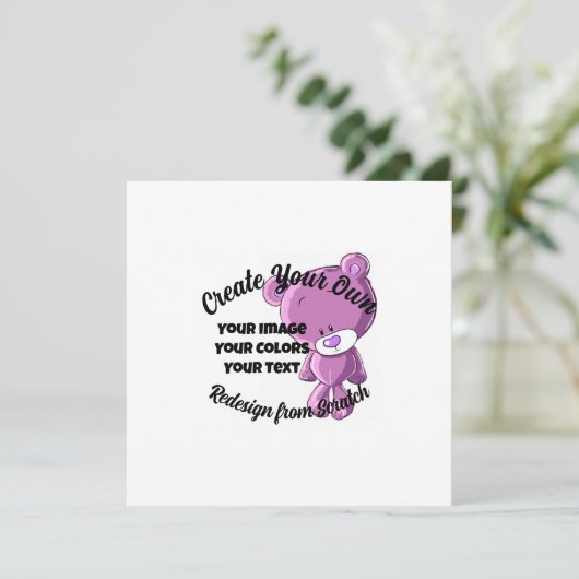 Erstelle selbst! -Karte (Stehend Vorderseite)