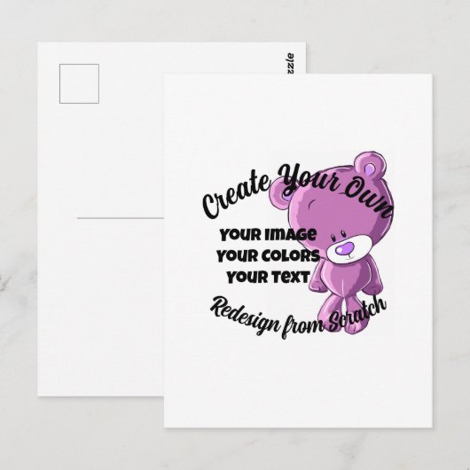 Erstelle selbst! - postkarte (Vorne/Hinten)