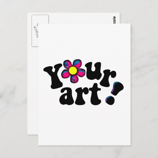 ERSTELLE SELBST POSTKARTE (Vorne/Hinten)