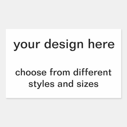 Erstelle selbst rechteckiger aufkleber (Vorderseite)