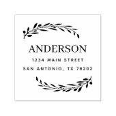 Erstelle selbst | Rücksendeadresse von Olivenöl-Bl Permastempel (Design)