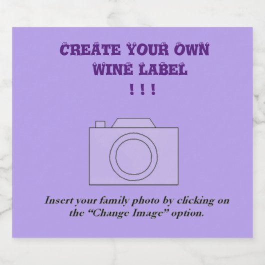 ERSTELLE SELBST! SCHAUMWEINETIKETT (Einzelnes Label)