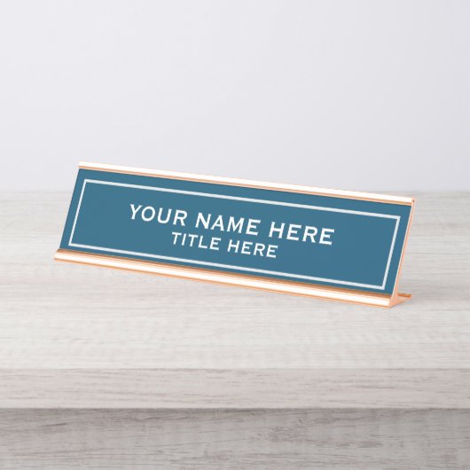 ERSTELLE SELBST SCHREIBTISCHNAMENSPLAKETTE (Vorderseite )