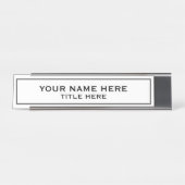 ERSTELLE SELBST SCHREIBTISCHNAMENSPLAKETTE (Vorderseite )