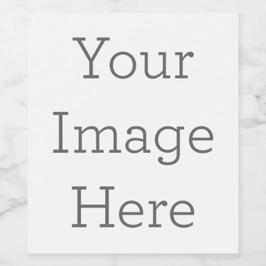 Gestaltbare Weinflaschen Etiketten (8,9 cm x 10,1 cm) (Einzelnes Label)