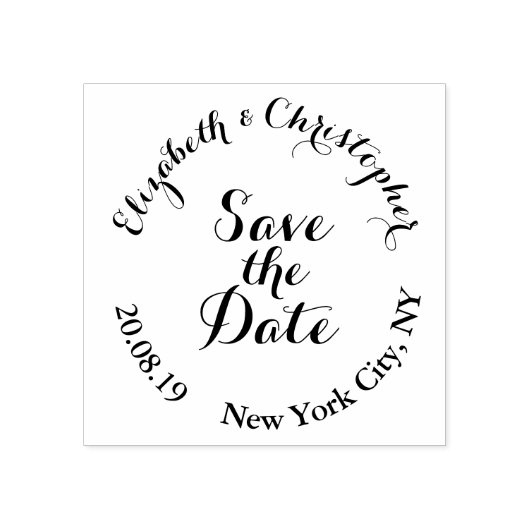 Erstellen benutzerdefinierter Elegantskripte Save  Gummistempel (Prägung)