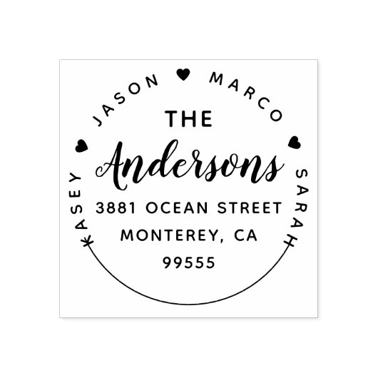 Erstellen der Rücksendeadresse für benutzerdefinie Gummistempel (Prägung)