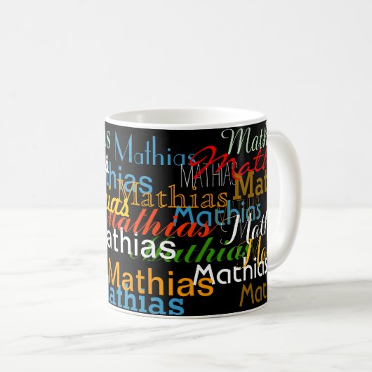 Erstellen des Namensmusters Tasse (VorderseiteRechts)
