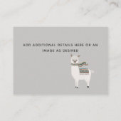 Erstellen eigener Ereignisdetails Beilagen - Alpac Begleitkarte (Rückseite)