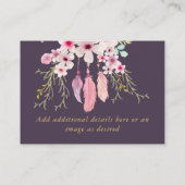 Erstellen eigener Ereignisdetails Beilagen - BOHOP Begleitkarte (Rückseite)