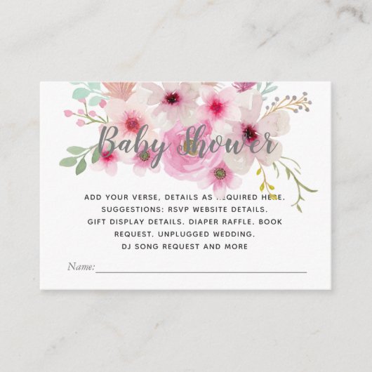 Erstellen eigener Ereignisdetails Beilagen - BOHOP Begleitkarte (Vorderseite)