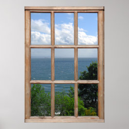 Erstellen einer Baumstruktur und einer Meeresansic Poster