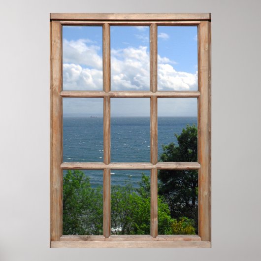 Erstellen einer Baumstruktur und einer Meeresansic Poster (Vorne)