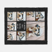 Erstellen einer benutzerdefinierten 8-FotoCollage  Fleecedecke (Vorderseite (Horizontal))