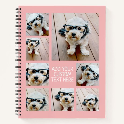 Erstellen einer benutzerdefinierten 8-FotoCollage  Notizblock (Vorderseite)