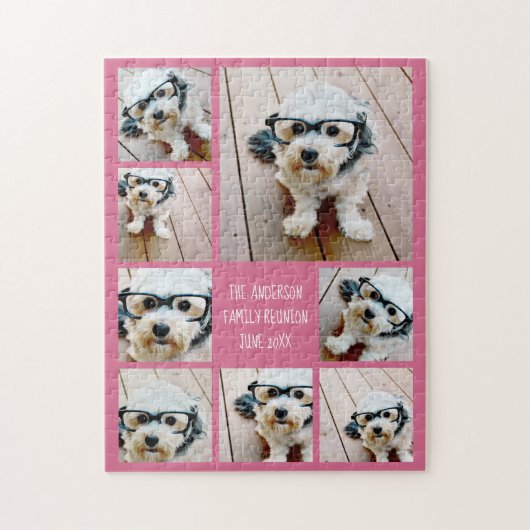 Erstellen einer benutzerdefinierten 8-FotoCollage Puzzle (Vertikal)