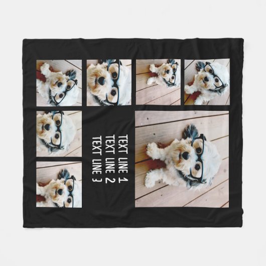 Erstellen einer benutzerdefinierten FotoCollage mi Fleecedecke (Vorderseite (Horizontal))