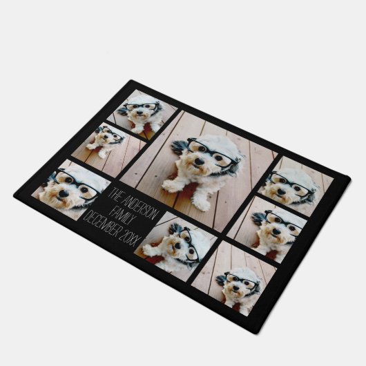 Erstellen einer benutzerdefinierten FotoCollage mi Fußmatte (Schrägansicht)